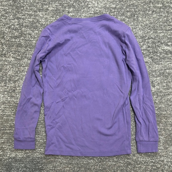 Custom purple pajama set popcorn appliqué monogram Eleanor size 12 - Picture 4 of 6